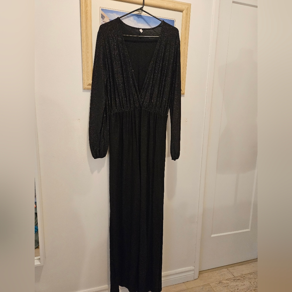 One Piece Long Sequin Jumpsuit